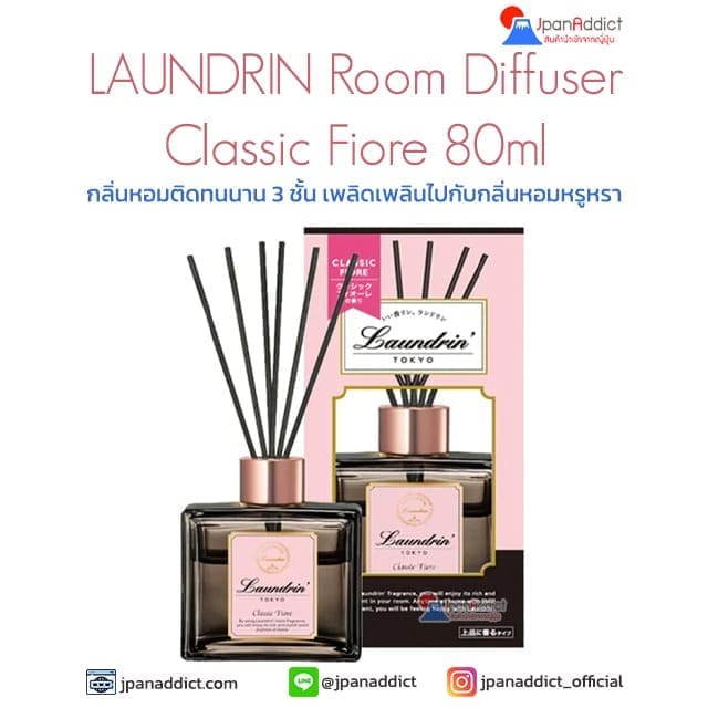 LAUNDRIN Room Diffuser Classic Fiore 80ml