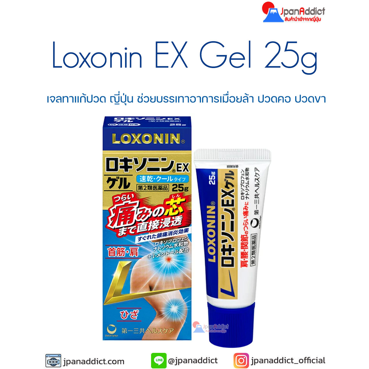 Loxonin EX Gel 25g เจลทาแก้ปวด ญี่ปุ่น